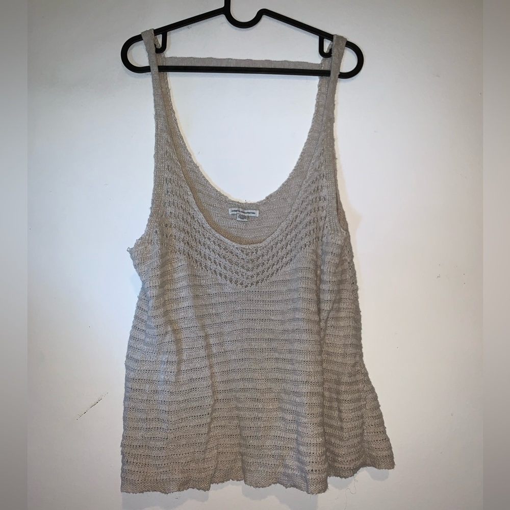 Tan Knit American Eagle Tank Women’s XL